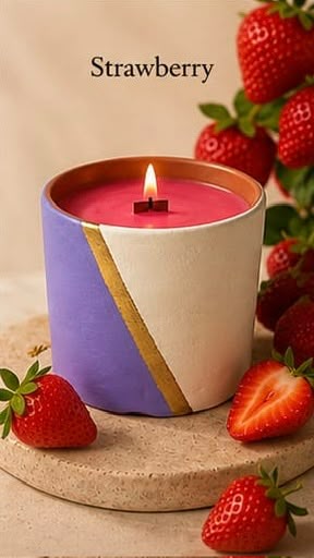 Strawberry Candle